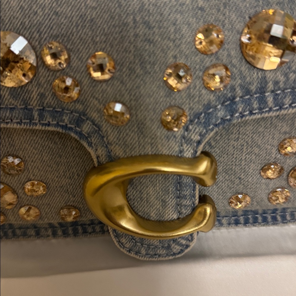 Coach Denim Crystal Tabby 26 - Picture 6 of 12